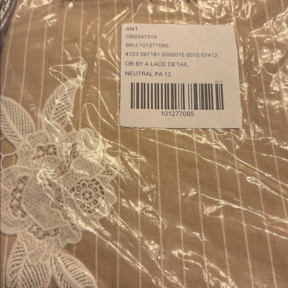 Anthropologie lace and Striped  Pants - Picture 6 of 8